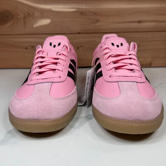 Adidas Samba Messi Football Soccer Shoes Light Pink Suede Men's Size 9.5 - Picture 7 of 13
